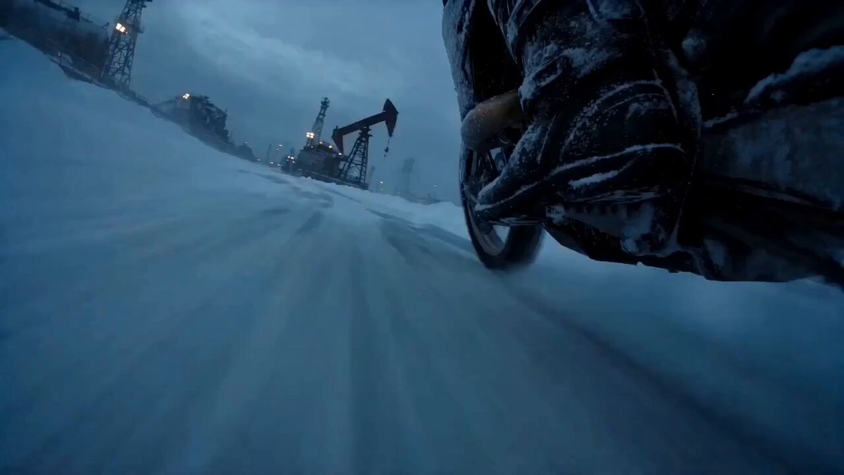Arctic Motorcycle Ice Race Thriller