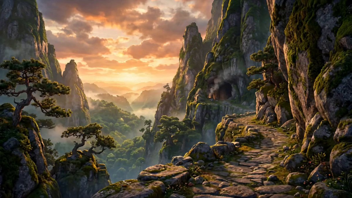 Animated Fantasy Movie Scene