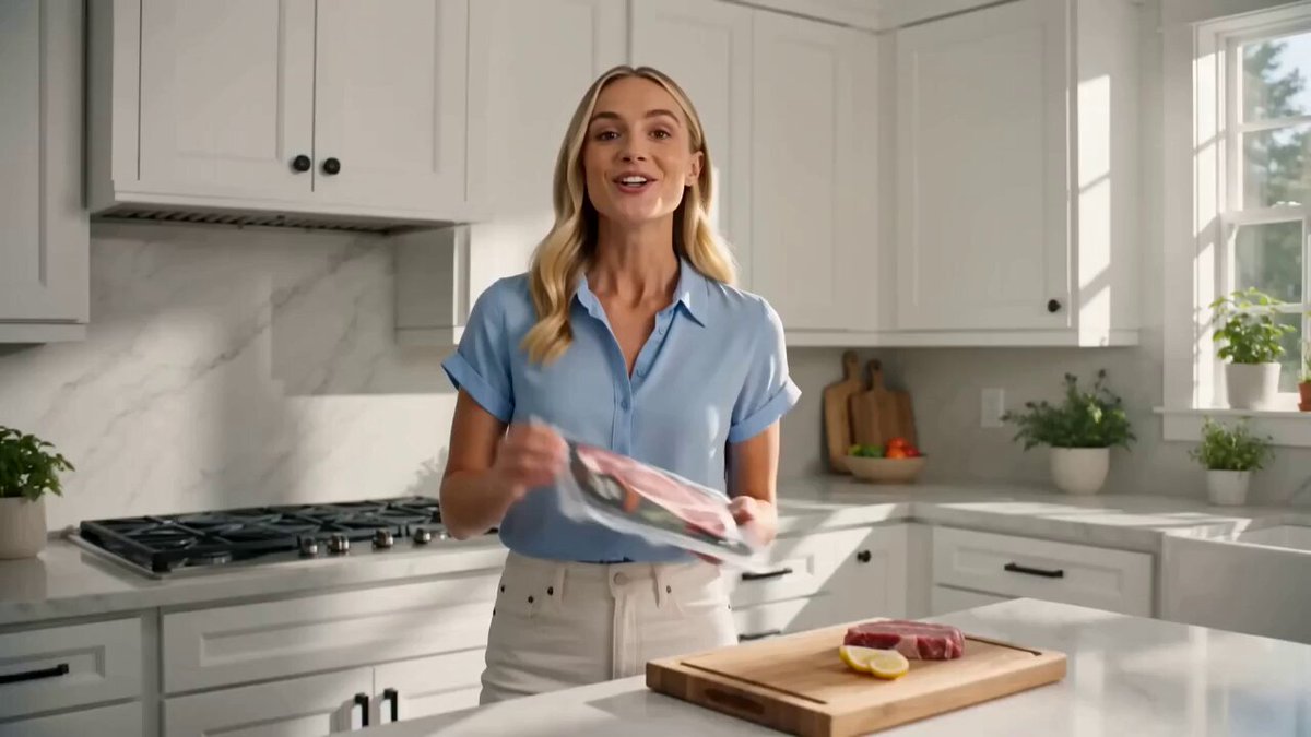 UGC Meat Advertisement with Animation Effects