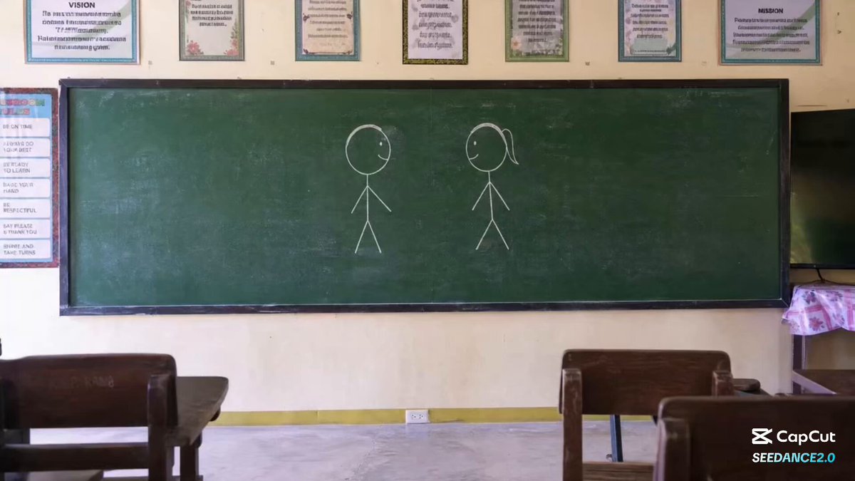 Blackboard Stickman Karate Duel