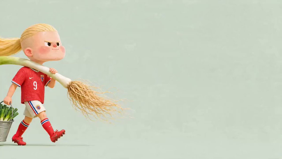 Erling Haaland Claymation Gardening