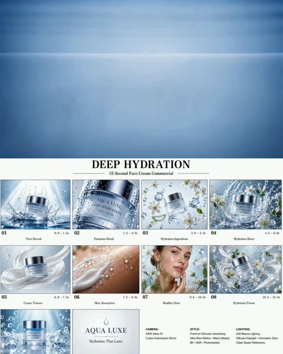 Luxury Skincare Water Drop Ad