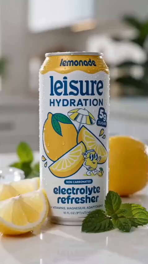Lemon Electrolyte Drink Commercial