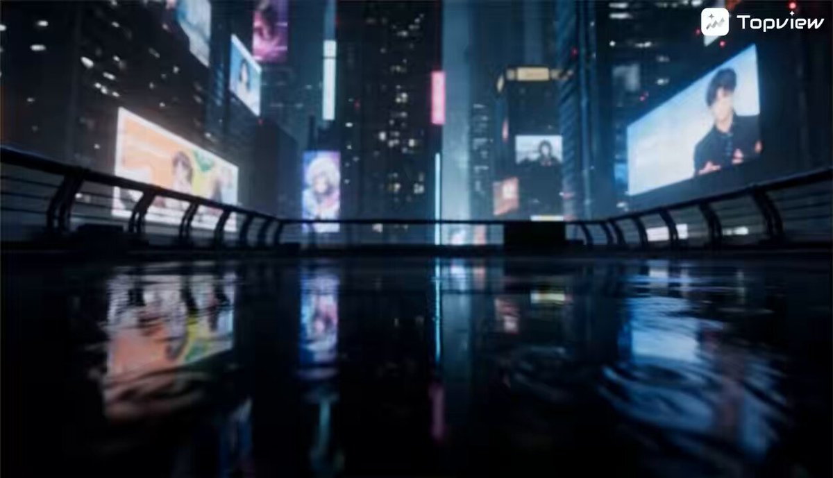 AAA Game Trailer Style Futuristic Neon City Video Prompt