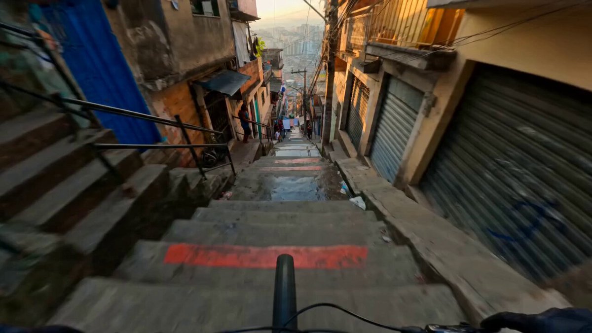Hyper-Realistic FPV Downhill Staircase Descent