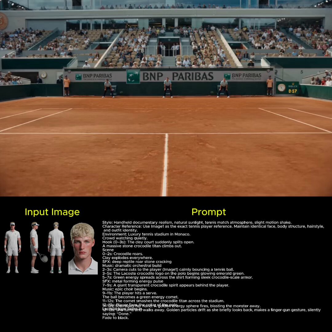 Lacoste Surreal Tennis Match