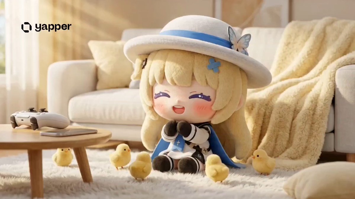 Cute Chibi Phoebe and Chick