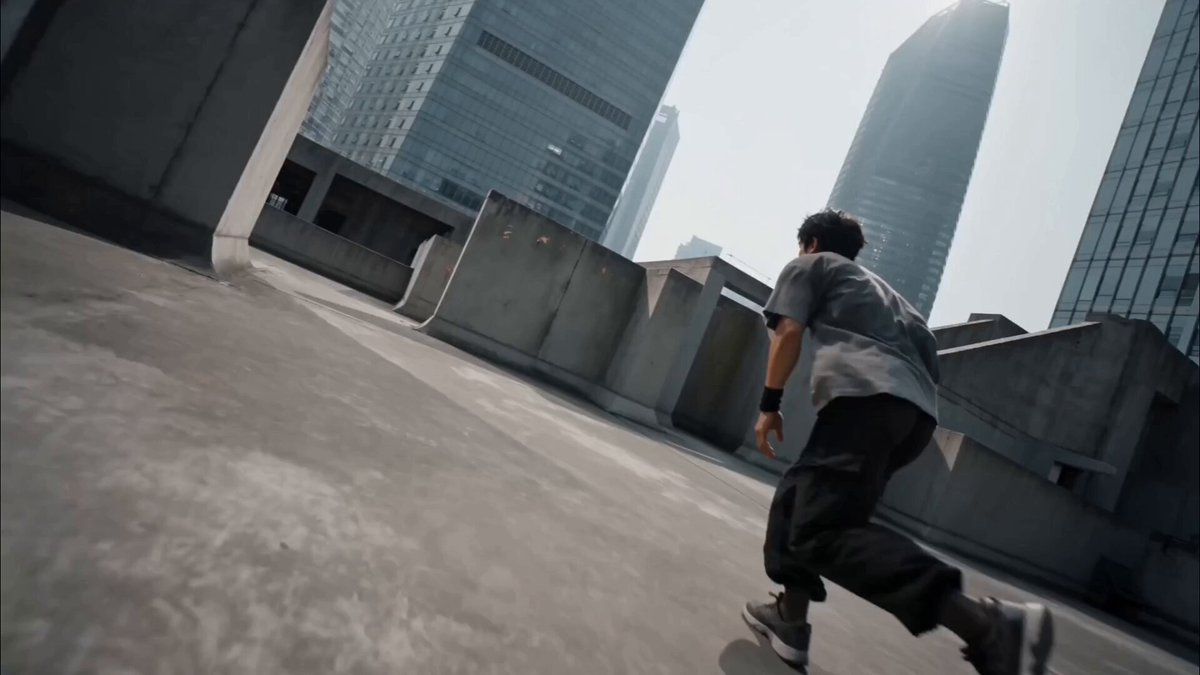 Cinematic Parkour Action Scene