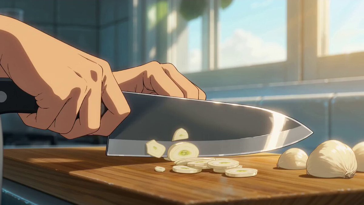 Anime-Style Pasta Cooking Storyboard