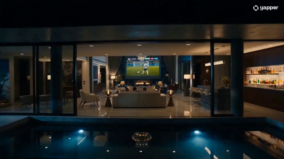 Luxury Home Football Celebration Scene