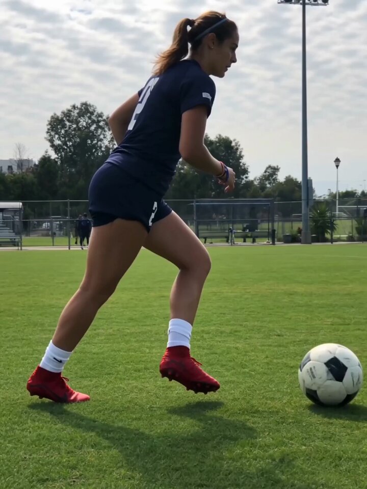 Football Player Powerful Shot