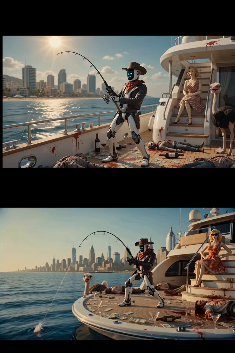 Surreal Yacht Scavenger Scene