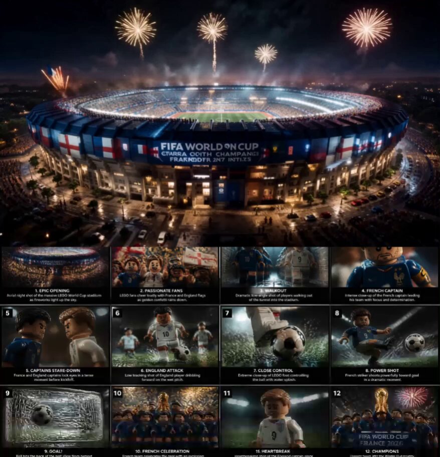 Cinematic LEGO Football Match Project