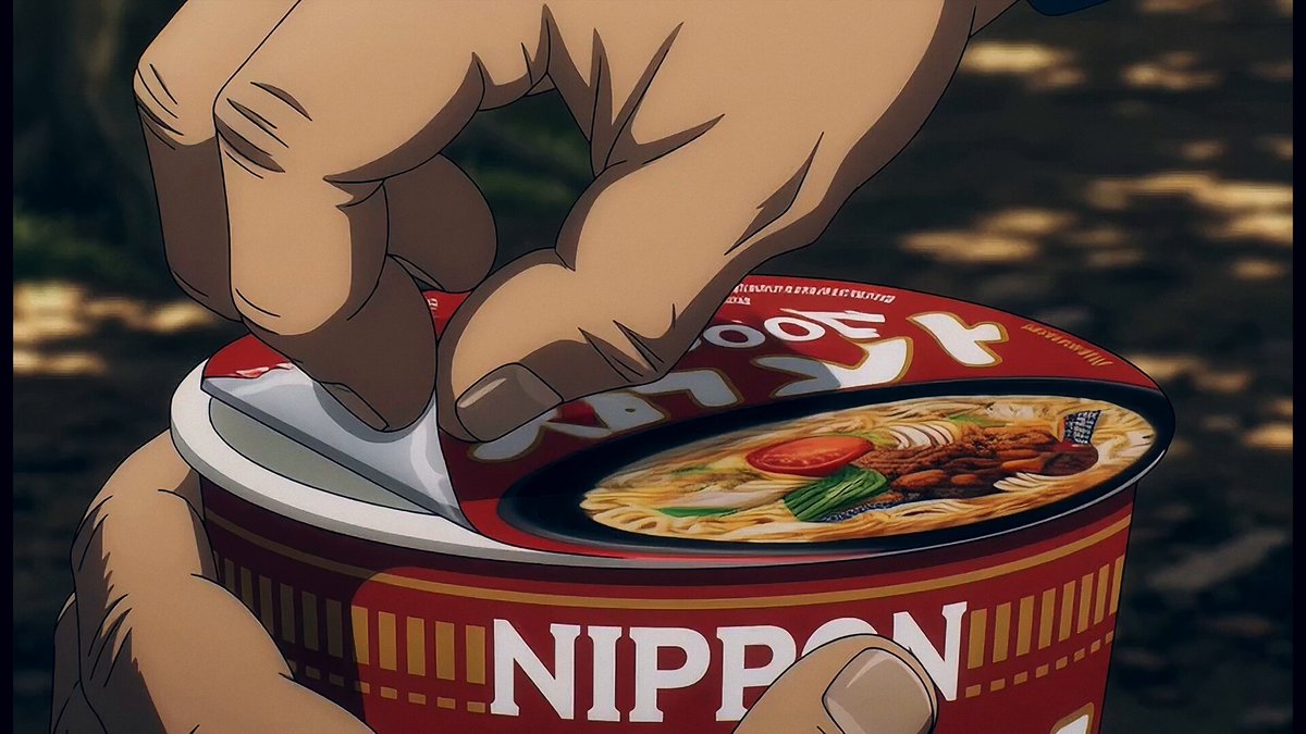 Anime Camping and Cup Noodle Cooking