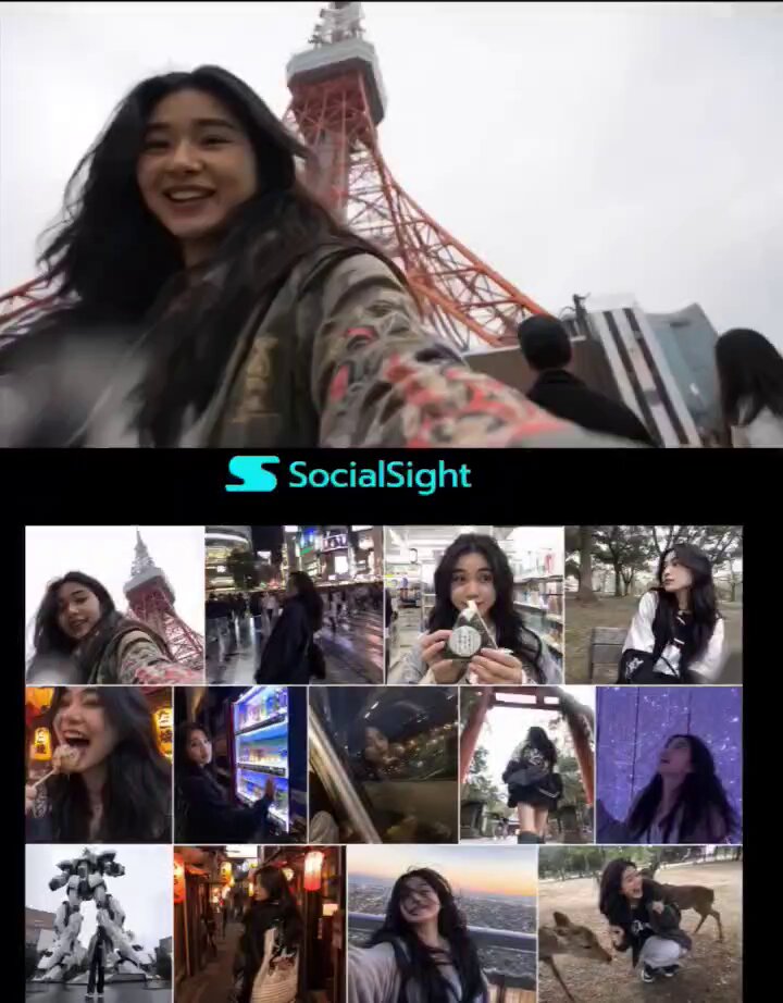 Tokyo Travel Vlogger Collage