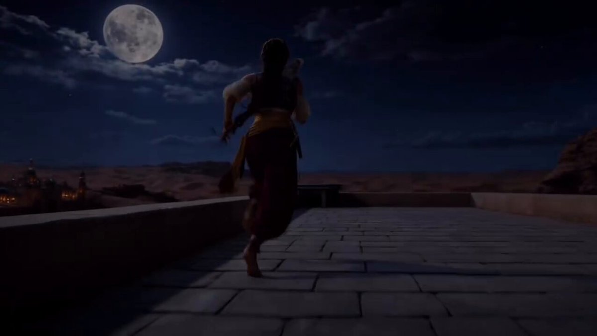 Epic Arabian Fantasy Fire Demon Scene