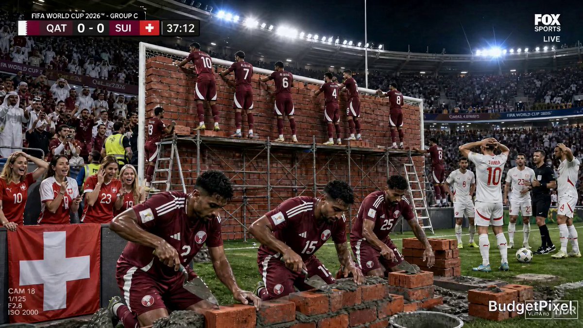 World Cup Construction Satire Prompt