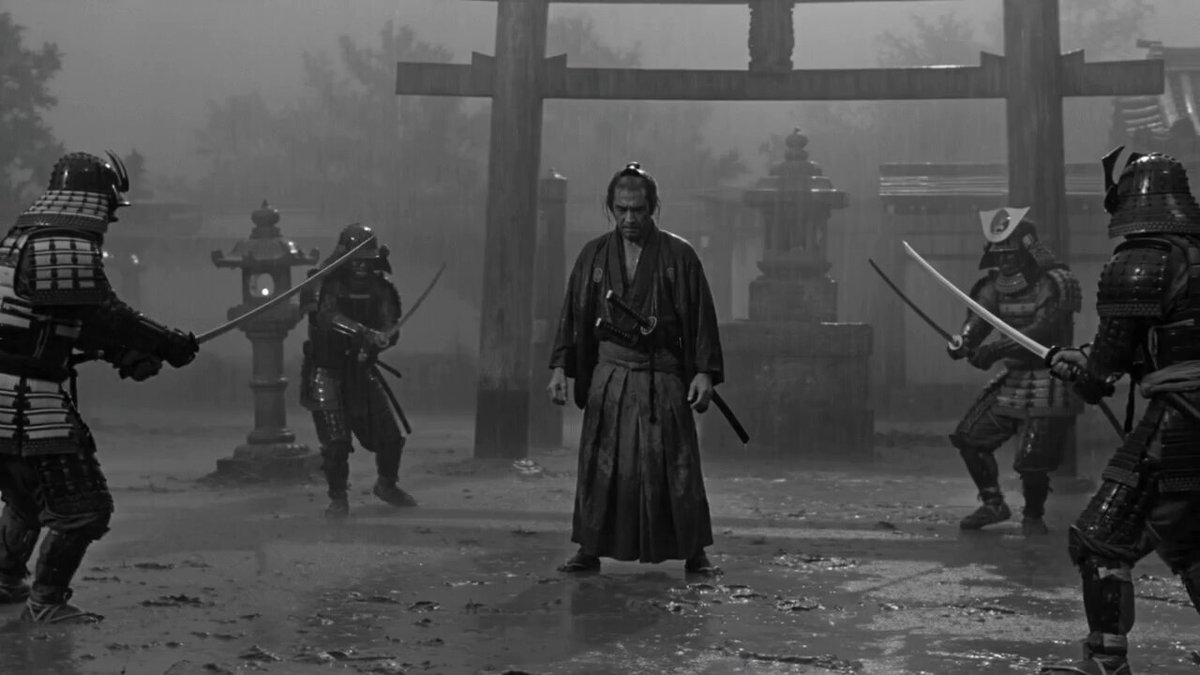 Kurosawa-Style Samurai Film Prompt