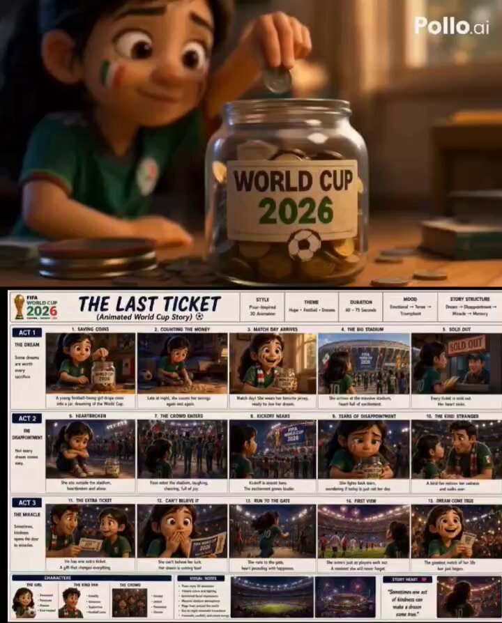 Pixar Style: 2026 World Cup Story