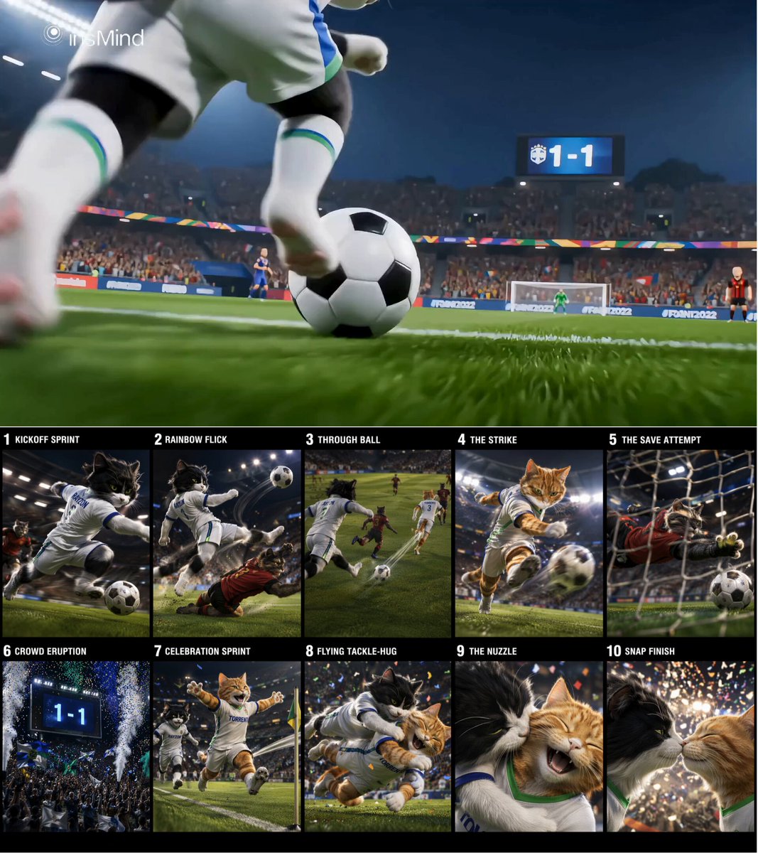 Cinematic Cat Soccer Championship Highlights