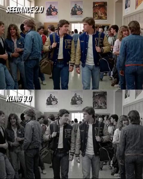 80s Teen Movie Style Hallway Standoff
