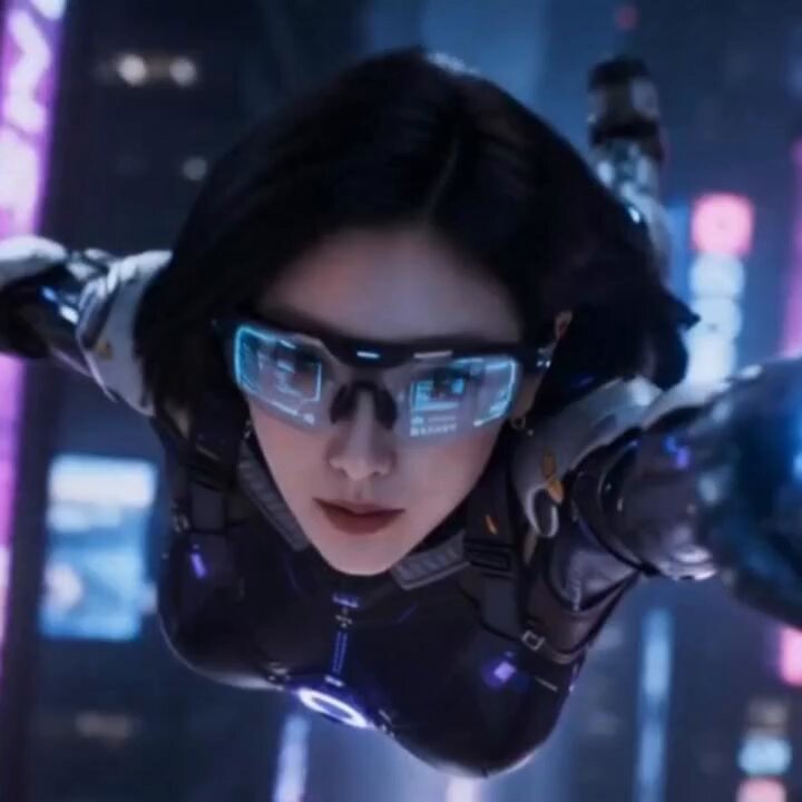 Cyberpunk Parkour Female Agent
