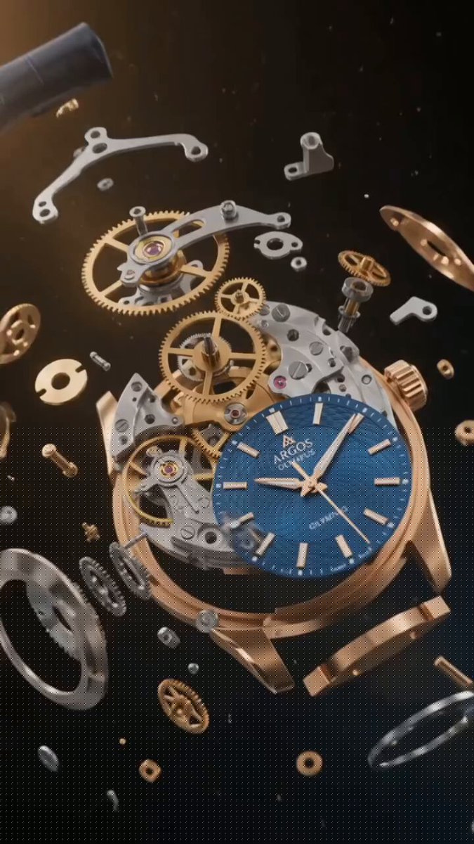 Luxury Mechanical Watch Explosion Effect