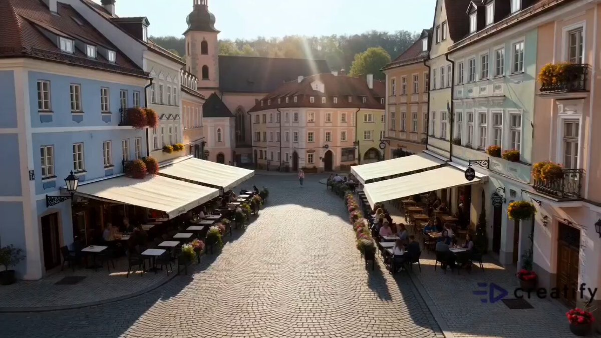 Refreshing European Town Soda Ad