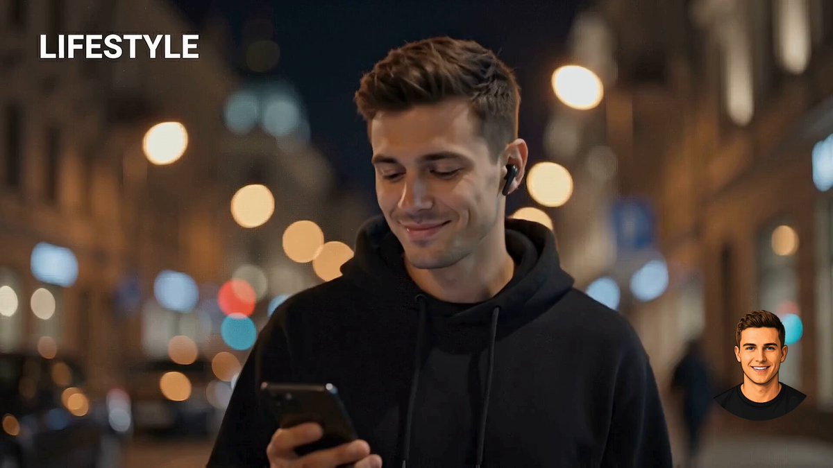 Cyberpunk Style Wireless Earbuds Commercial