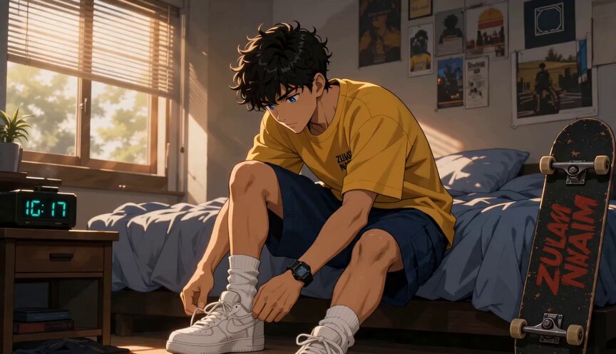 Anime-Style Coming-of-Age Skateboard Short Film